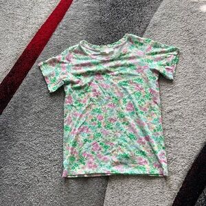 LoveShackFancy Kid’s Floral Print T Shirt